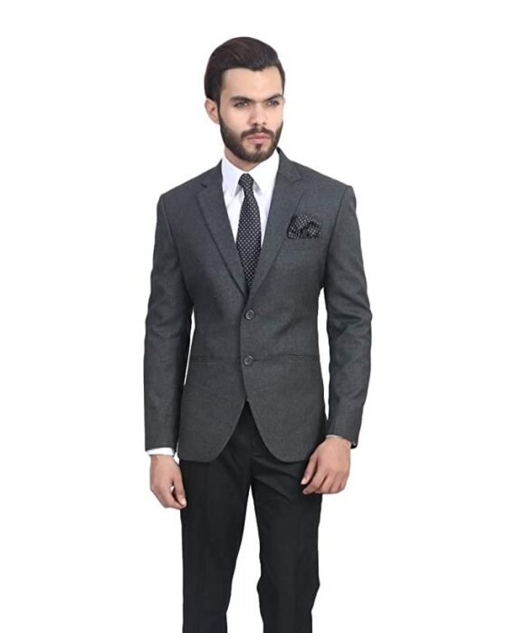 MANQ Men's Slim Fit Single Breasted Blazer - Image 3