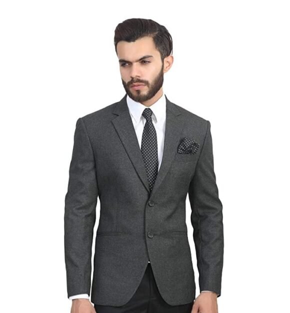 MANQ Men's Slim Fit Single Breasted Blazer