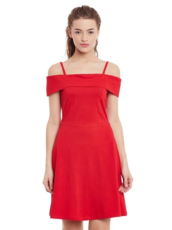 Miss Chase Women's Synthetic Skater Dress